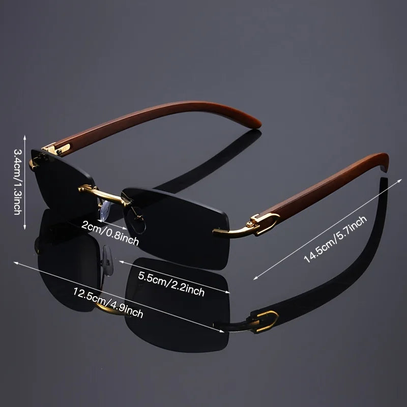 Cartier-Rimless Sunglasses