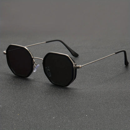 Metal-Hexagonal-Sunglasses